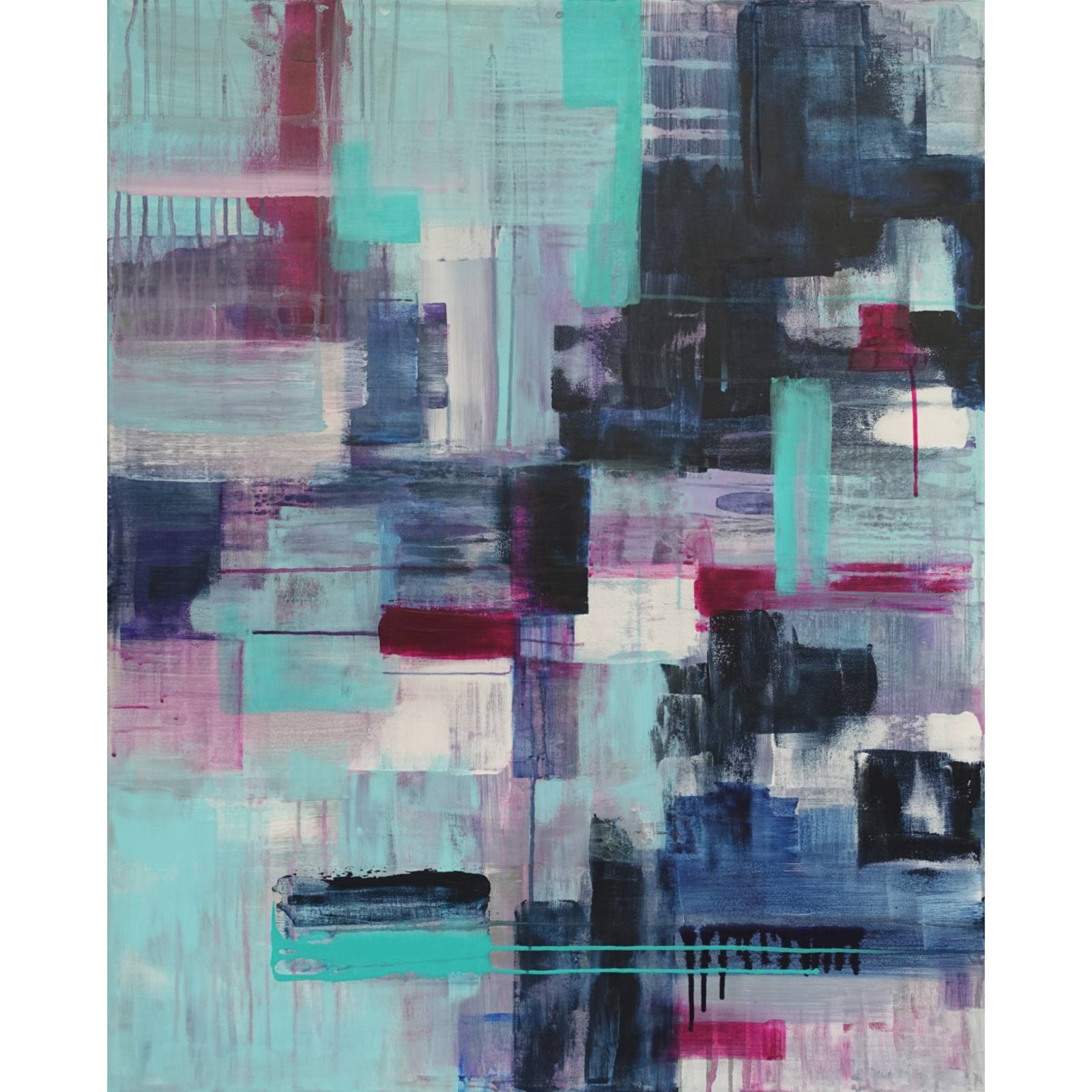 'City Abstract nr.4' 80 x 100 x 4 cm
