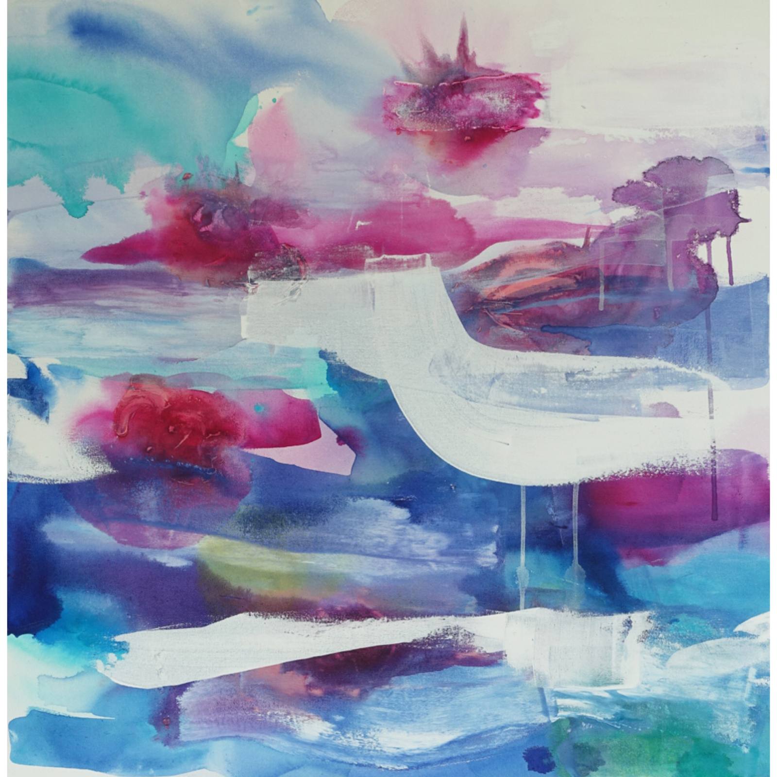 'Water Lily Pond' - 80 x 80 cm