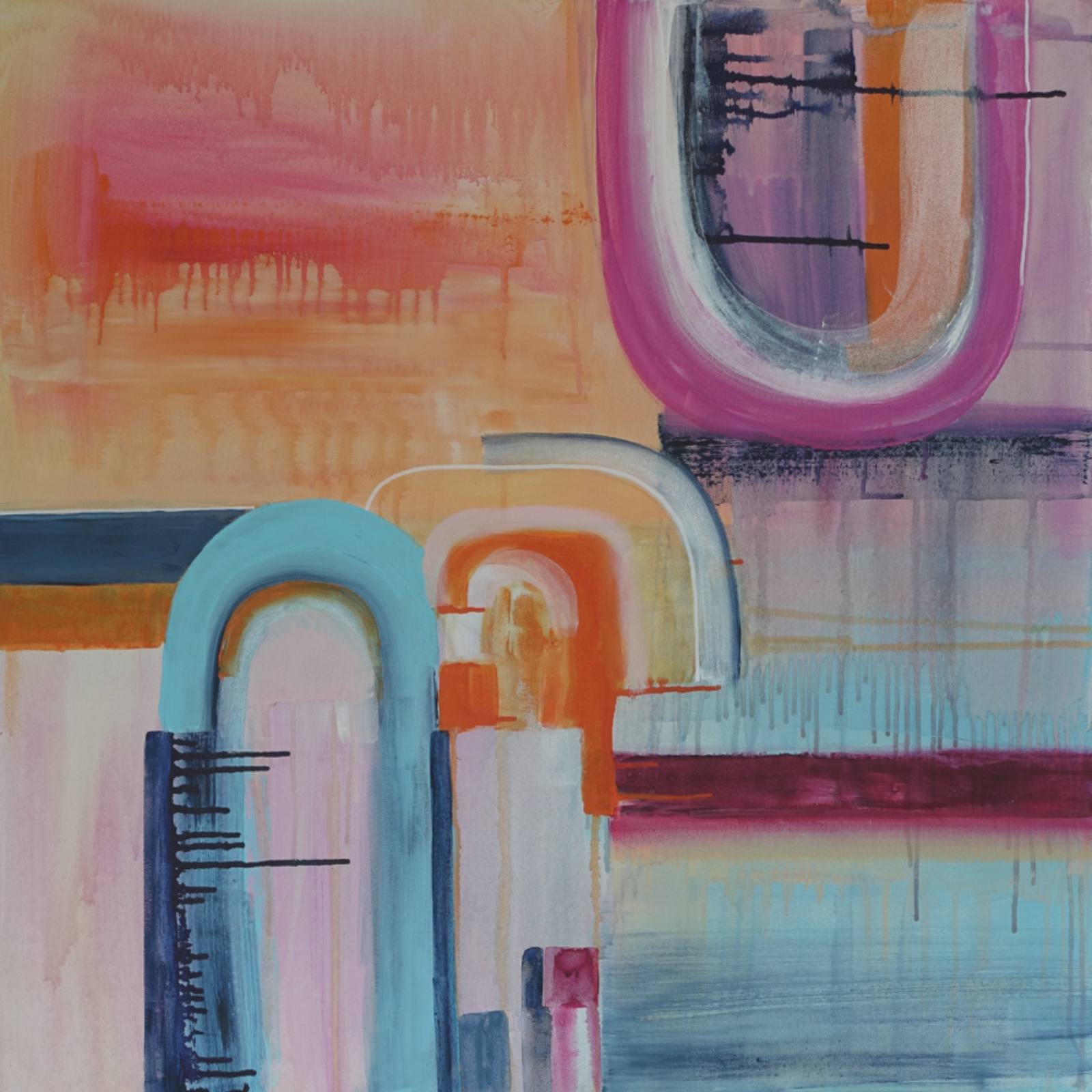 'The Summer of 18' - 80 x 80 cm