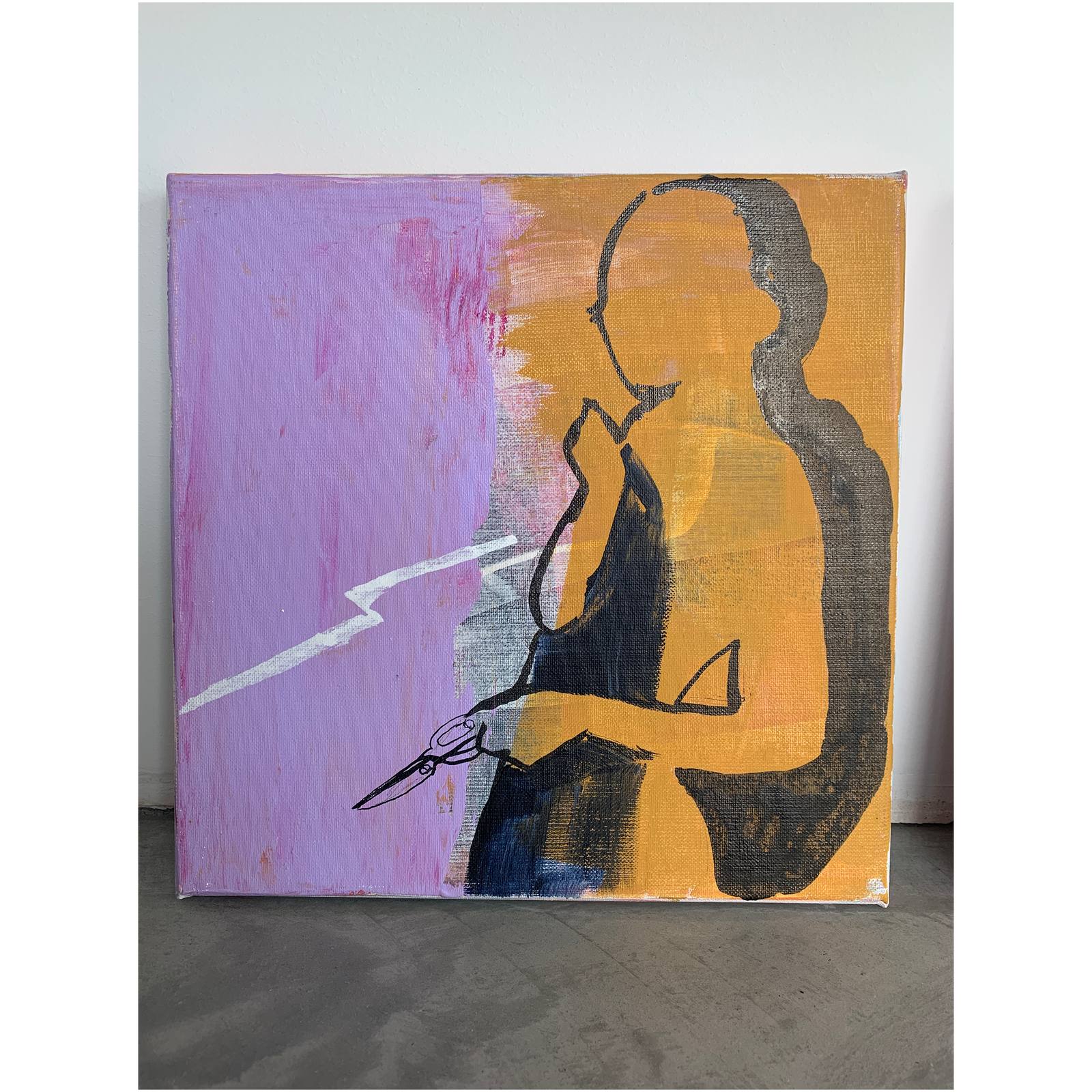 'Rock, Paper, Scissors 2' - 40 x 40cm