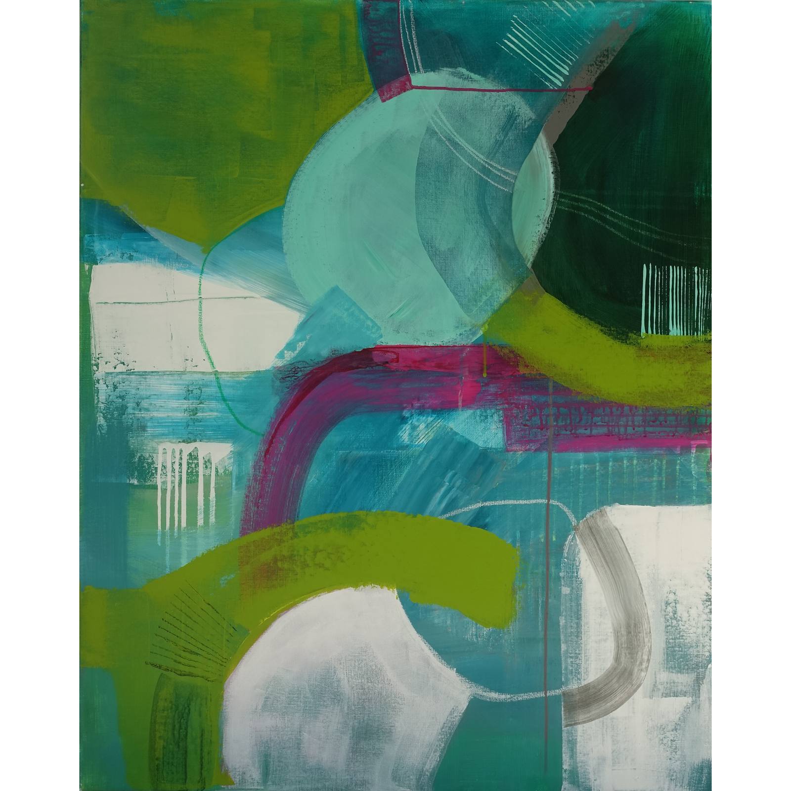 'Green Light' 80 x 100 x 4 cm