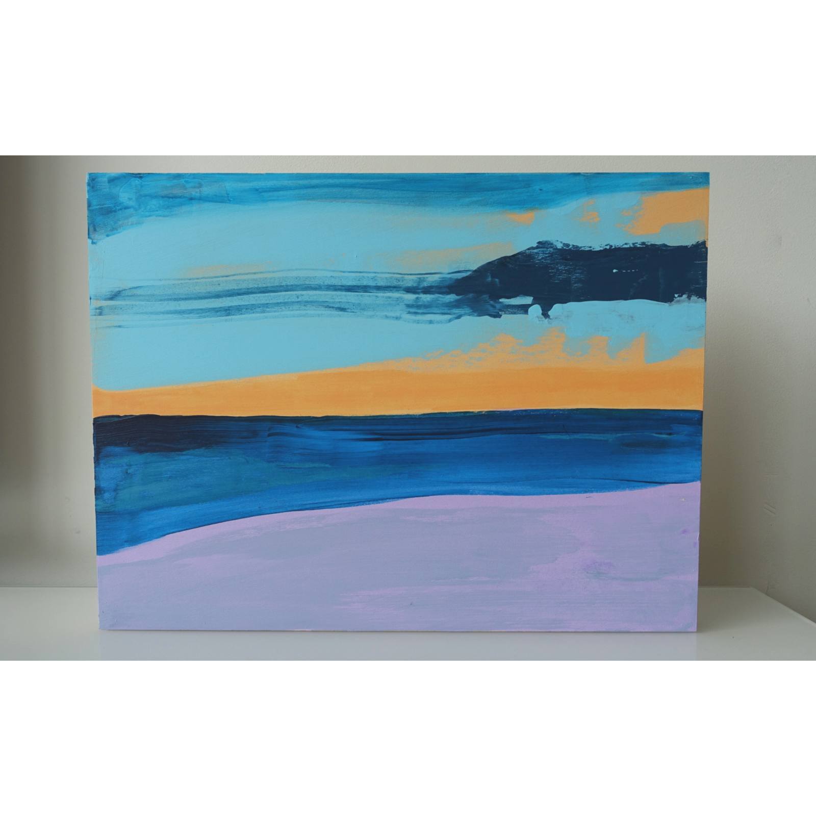 'Landscape orange Light 1' - 40 x 30 cm
